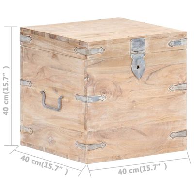 vidaXL Chest 40x40x40 cm Solid Acacia Wood