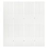 vidaXL 4-Panel Room Divider White 160x180 cm Steel