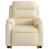 vidaXL Electric Stand up Massage Recliner Chair Cream Fabric