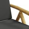 vidaXL Folding Garden Reclining Chairs 2 pcs with Cushions Bamboo