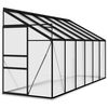 vidaXL Greenhouse Anthracite Aluminium 7.77 m&sup3;