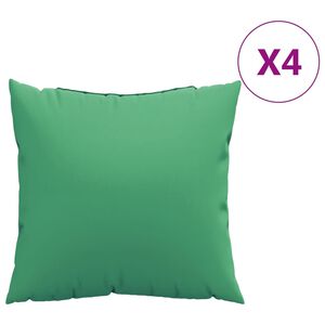 vidaXL Sofa Cushions 4 pcs Green 60x60 cm Fabric