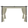 vidaXL Gazebo 4x3 m Cream