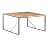 vidaXL Dining Table 140x140x75 cm Rough Mango Wood
