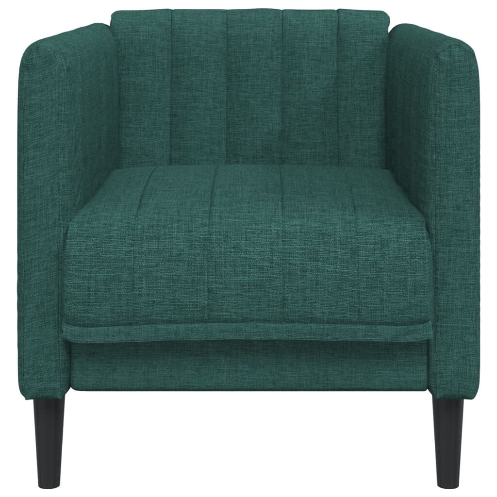 vidaXL Sofa Chair Dark Green Fabric