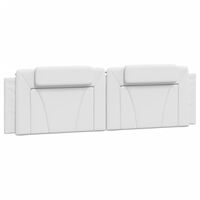 vidaXL Headboard Cushion White 183 cm Faux Leather
