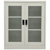 vidaXL Office Cabinet Light Grey 90x40x105 cm Steel