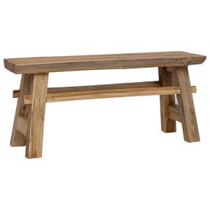 vidaXL Bench Natural 100 x 29 x 43.5 cm Solid Teak Wood