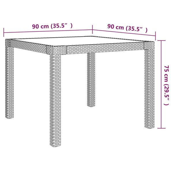 vidaXL 5 Piece Outdoor Dining Set with Cushions Poly Rattan Grey