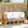 vidaXL 2-Seater Garden Sofa with Cushions Solid Acacia Wood