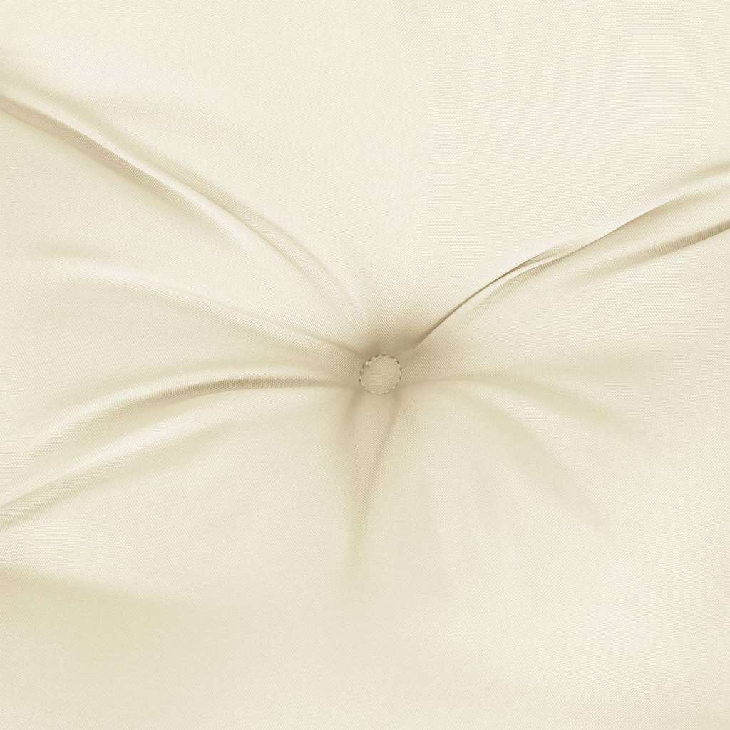 vidaXL Garden Bench Cushion Cream White 200x(50+50)x7cm Oxford Fabric