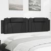 vidaXL Headboard Cushion "Viana" Black 193 cm Faux Leather