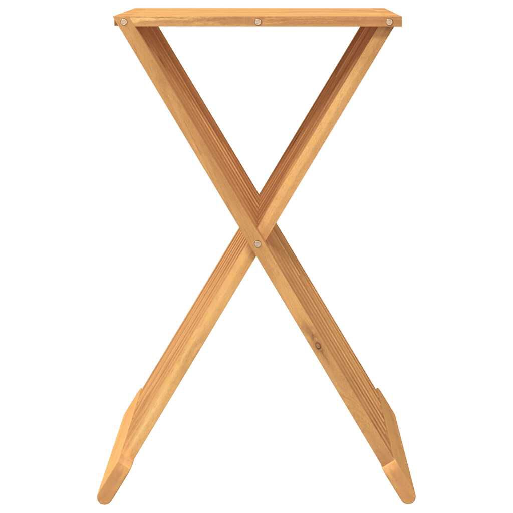 vidaXL Folding Stool 40x32.5x70 cm Solid Wood Teak