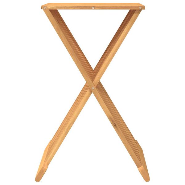 vidaXL Folding Stool 40x32.5x70 cm Solid Wood Teak