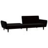 vidaXL 2-Seater Sofa Bed Black Velvet