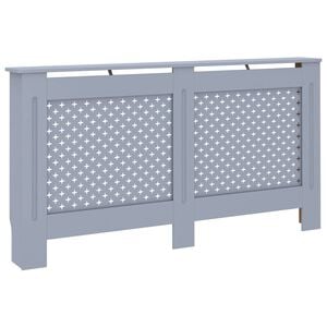 vidaXL Radiator Cover Anthracite 152x19x81.5 cm MDF