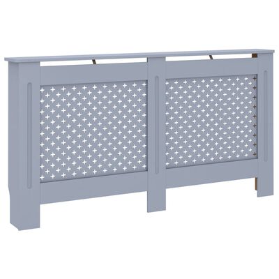 vidaXL Radiator Cover Anthracite 152x19x81.5 cm MDF