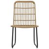 vidaXL 7 Piece Outdoor Dining Set Poly Rattan and Glass