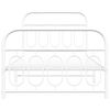 vidaXL Metal Bed Frame without Mattress with Footboard White 100x200cm