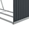 vidaXL Log Holder Anthracite 120x45x140 cm Galvanised Steel
