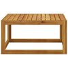 vidaXL 6 Piece Garden Lounge Set with Cushion Cream Solid Acacia Wood