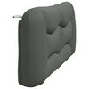 vidaXL Headboard Cushion "Hvar" Dark Grey 183 cm King Fabric