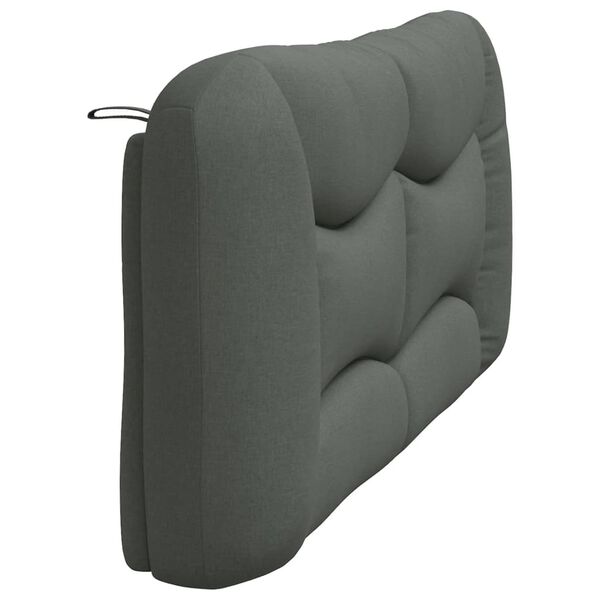 vidaXL Headboard Cushion "Hvar" Dark Grey 183 cm King Fabric