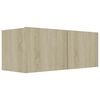 vidaXL TV Cabinets 3 pcs Sonoma Oak Engineered Wood