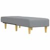 vidaXL Chaise Longue Light Grey Fabric