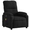 vidaXL Electric Massage Recliner Chair Black Microfibre Fabric