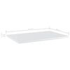 vidaXL Bookshelf Boards 8 pcs High Gloss White 60x40x1.5 cm Engineered Wood