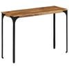 vidaXL Console Table Brown 110x35x76 cm Solid Wood Mango and Iron
