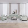 vidaXL 3 Piece Sofa Set with Cushions Light Grey Velvet