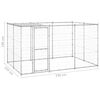 vidaXL Outdoor Dog Kennel Galvanised Steel with Roof 7.26 m&sup2;