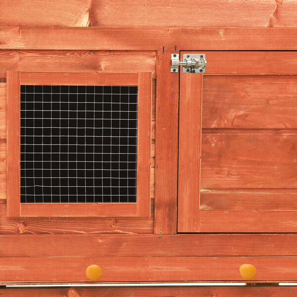 vidaXL Rabbit Hutch 140x63x120 cm Solid Firwood