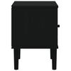 vidaXL Bedside Cabinet SENJA Rattan Look Black 40x35x48 cm Solid Wood Pine