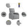 vidaXL Massage Recliner Chair Light Grey Fabric