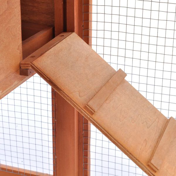 vidaXL Outdoor Large Rabbit Hutch Small Animal House Pet Cage Wood