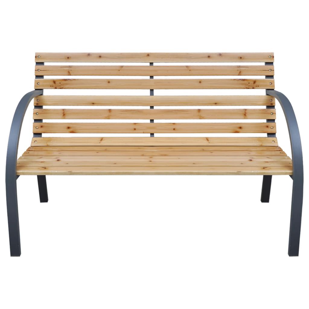 vidaXL Garden Bench 112 cm Solid Wood Fir