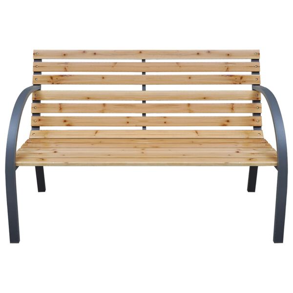 vidaXL Garden Bench 112 cm Solid Wood Fir