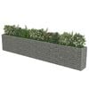 vidaXL Gabion Raised Bed Galvanised Steel 540x50x100 cm