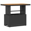 vidaXL Garden Dining Set Black Poly Rattan