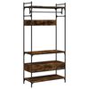 vidaXL Wardrobe with Drawers Smoked Oak 89x39x184.5 cm Engineered Wood