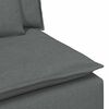 vidaXL Modular Sofa Armrest End Module with Cushions Dark Grey 100 cm