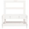 vidaXL Garden Middle Sofas 2 pcs White Solid Wood Pine