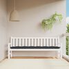 vidaXL Garden Bench Cushion Black 200x50x7 cm Oxford Fabric