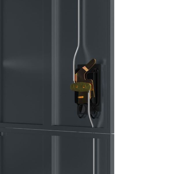 vidaXL File Cabinet Anthracite 90x40x180 cm Steel