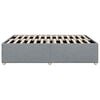 vidaXL Bed Frame without Mattress Light Grey Queen Fabric
