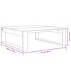 vidaXL Coffee Table Smoked Oak 100x100x35 cm Engineered Wood