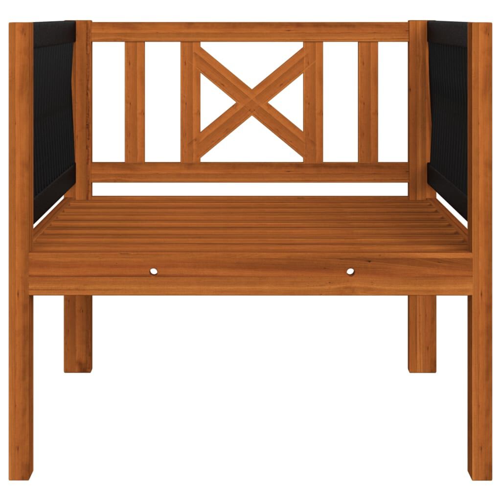 vidaXL 7 Piece Garden Lounge Set with Cushions Cream Solid Acacia Wood